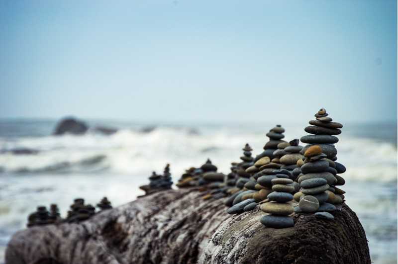 stenformationer ved havet