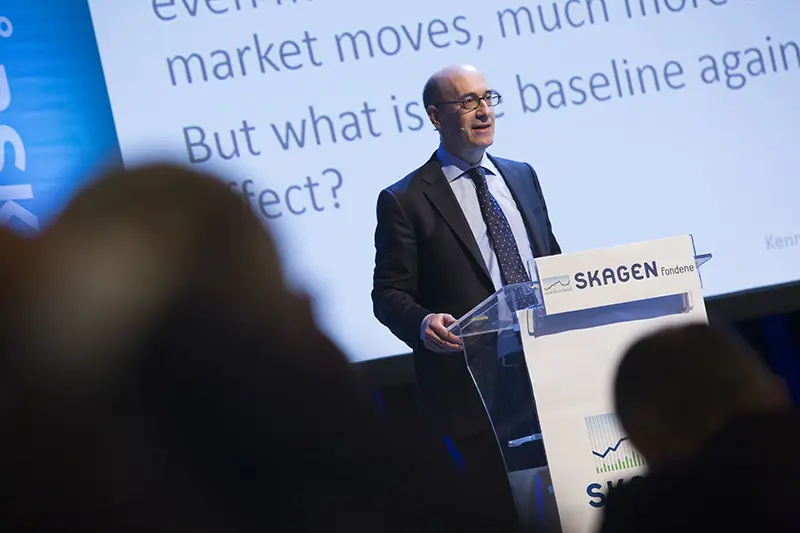 Kenneth Rogoff taler under Nyttårskonferansen 2017.